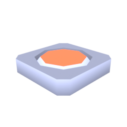 Button Floor Round